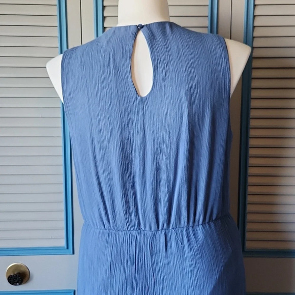 Dress Barn Sleeveless high low blue dress - Picture 9 of 13
